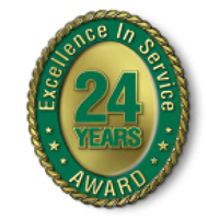 Excellence in Service - 24 Year Award